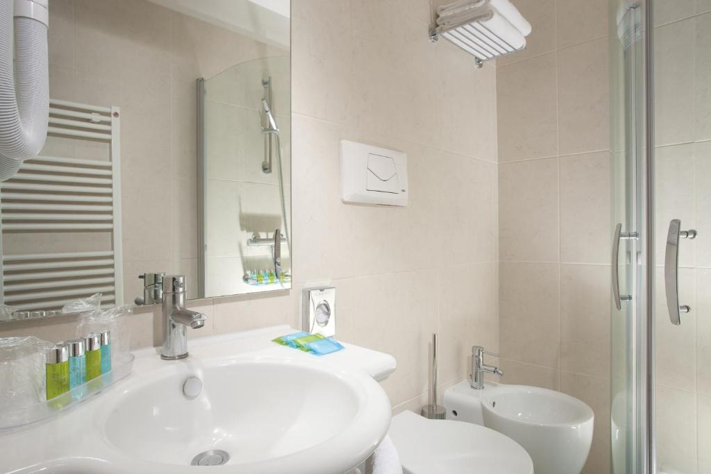 Kúpeľňa v ubytovaní Hotel Delfino Venezia Mestre