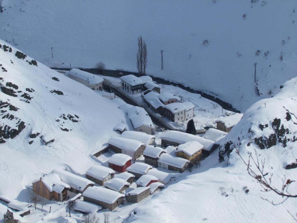 Albergue de Portilla v zimě