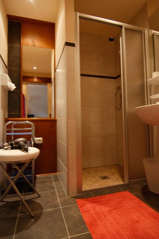 Koupelna v ubytování Haus Tirol Appartements