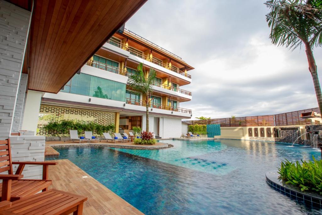 Bazén v ubytování Aqua Resort SHA Plus nebo v jeho okolí