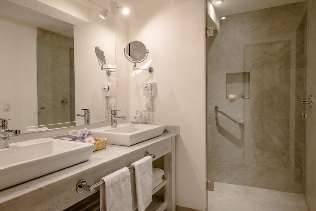 Koupelna v ubytování Hotel La Morada