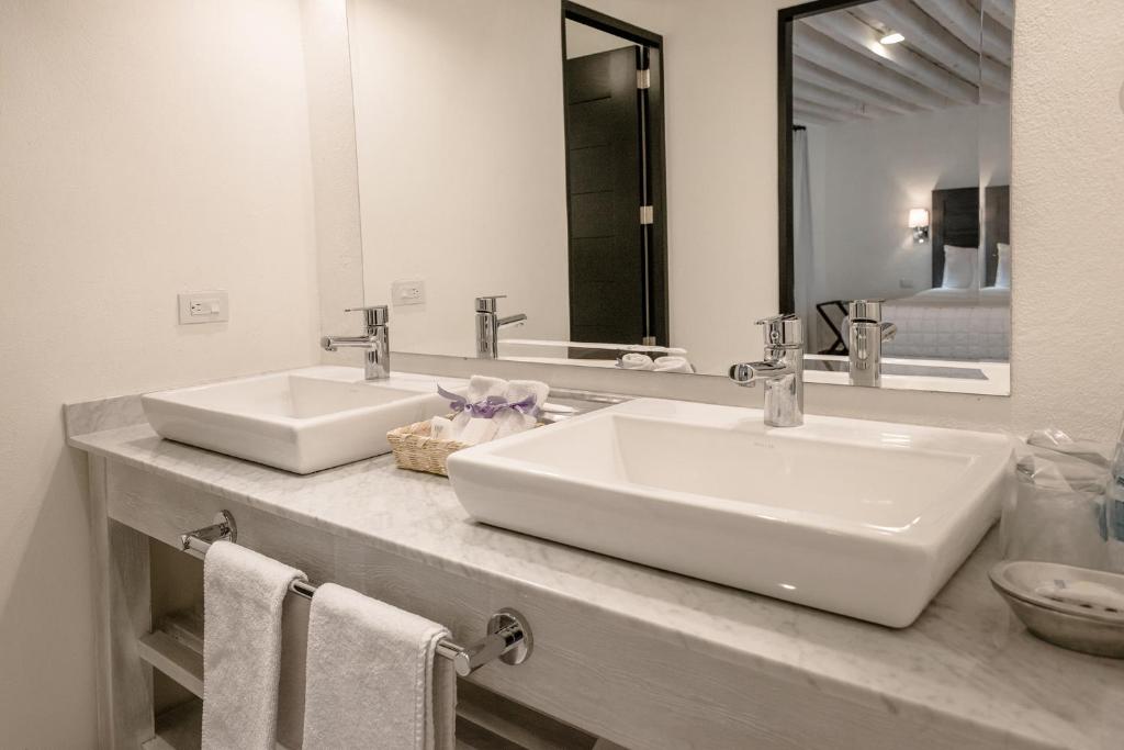 Koupelna v ubytování Hotel La Morada