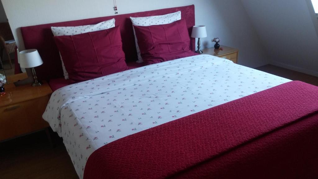 Postel nebo postele na pokoji v ubytování Bed en Broodje Bloem