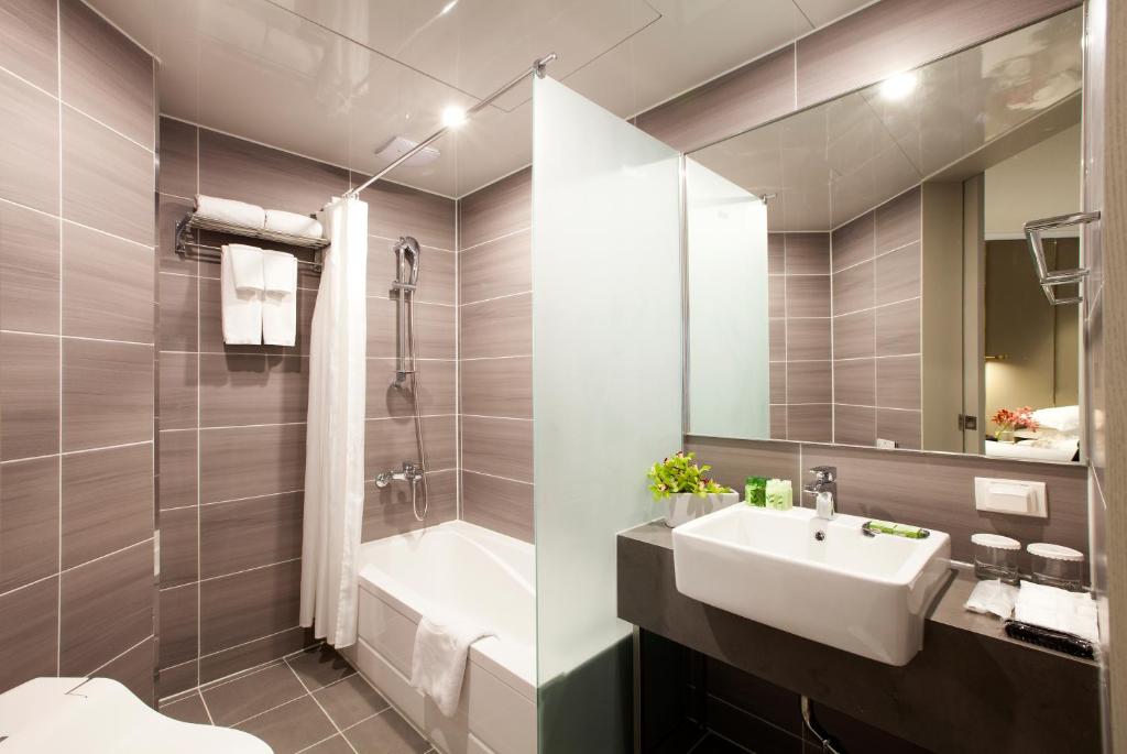 Koupelna v ubytování G2 Hotel Myeongdong