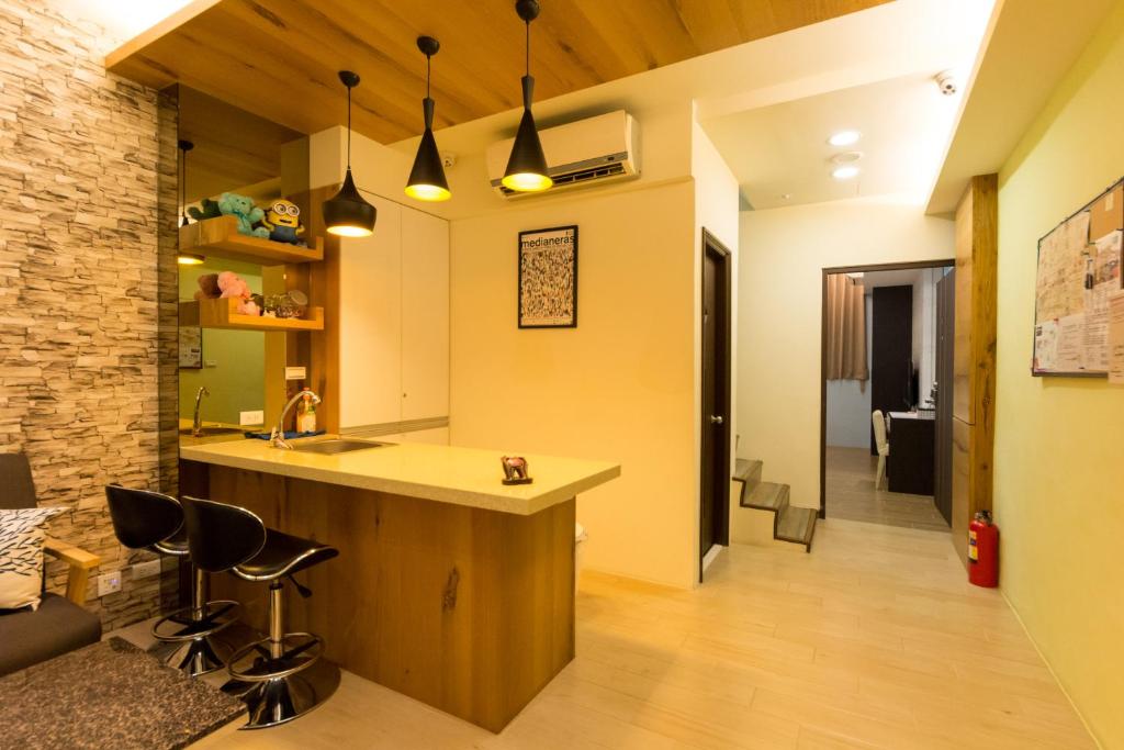 Kuchyň nebo kuchyňský kout v ubytování W Hostel