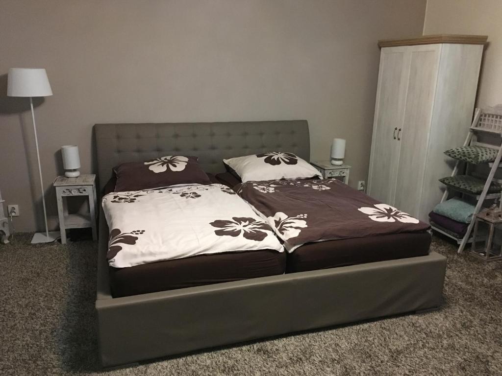 Postel nebo postele na pokoji v ubytování Ubytování v soukromí U Volného