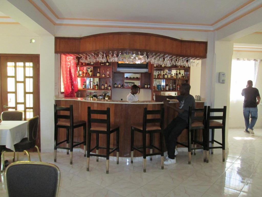 
The lounge or bar area at Hotel Tabarre 'S Palace
