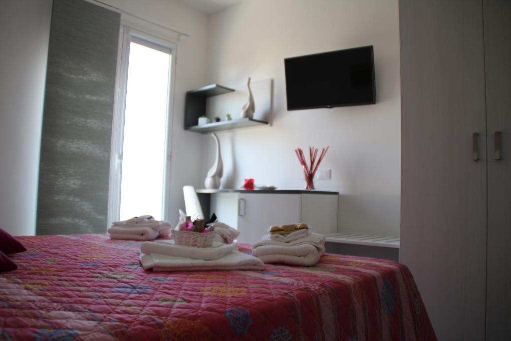 TV a/nebo společenská místnost v ubytování la Terrazza B&B