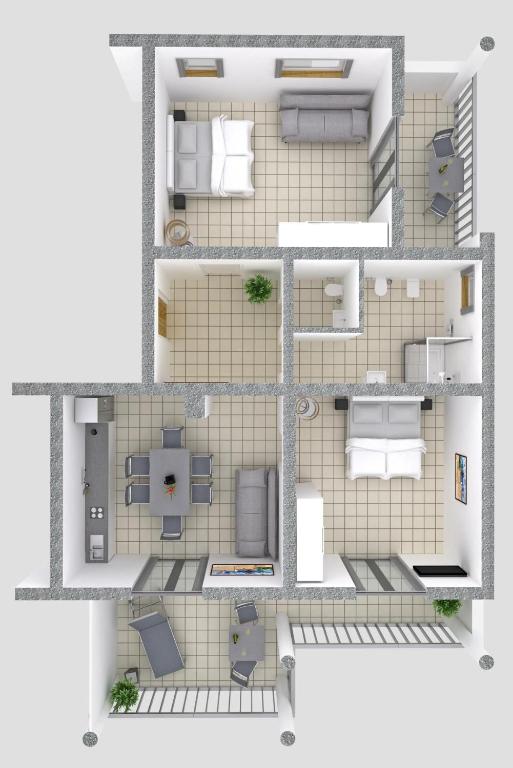 mk | Apartments Nin - 公寓四倍与海景