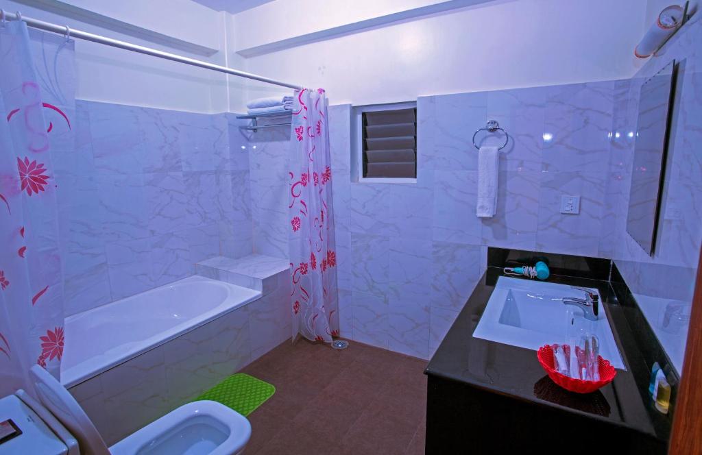 Vannituba majutusasutuses Hotel Spring