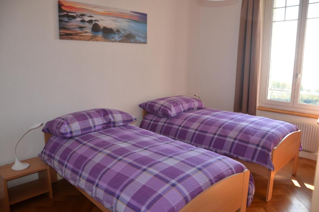 Postel nebo postele na pokoji v ubytování Appartements Vacances Saars 33