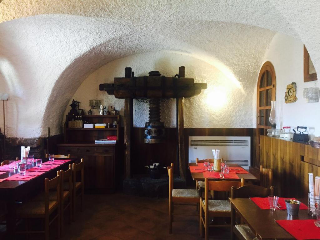 Restaurace v ubytování Albergo La Veranda