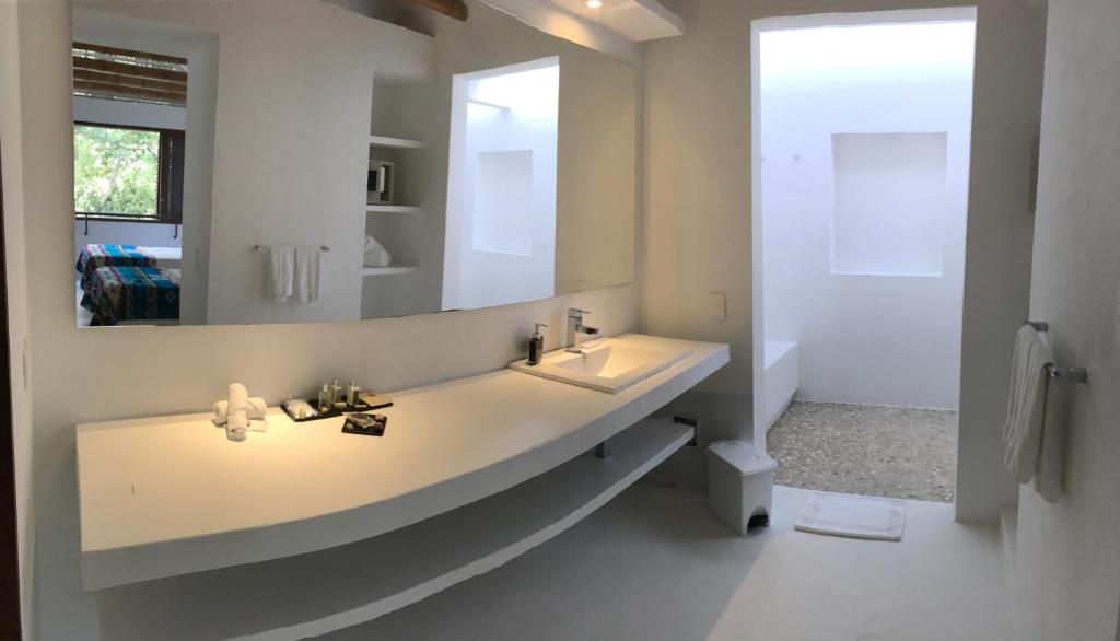 Koupelna v ubytování Entremonte Wellness Hotel and Spa