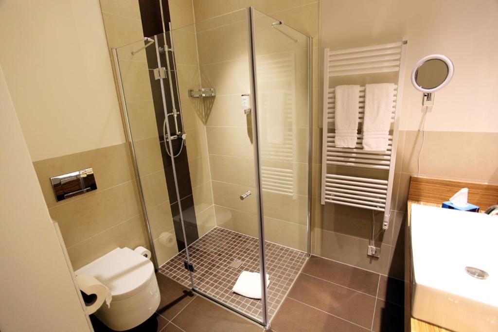 Koupelna v ubytování Hotel Soho