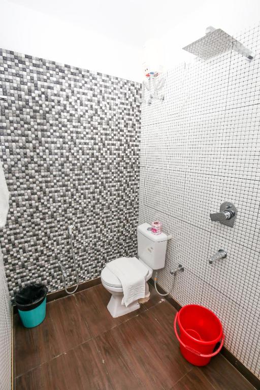 Koupelna v ubytování Hotel Cecil