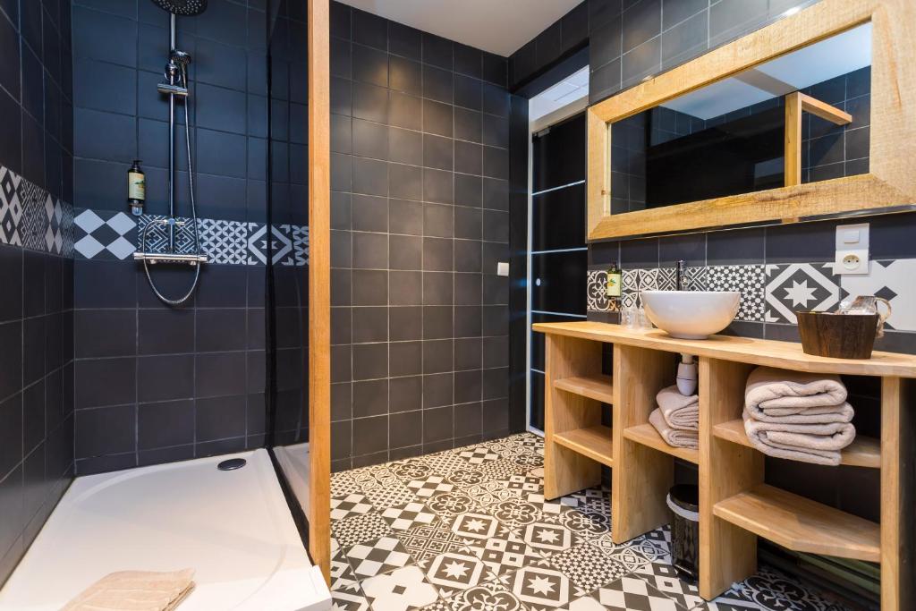 Koupelna v ubytování Grand Hôtel Richelieu