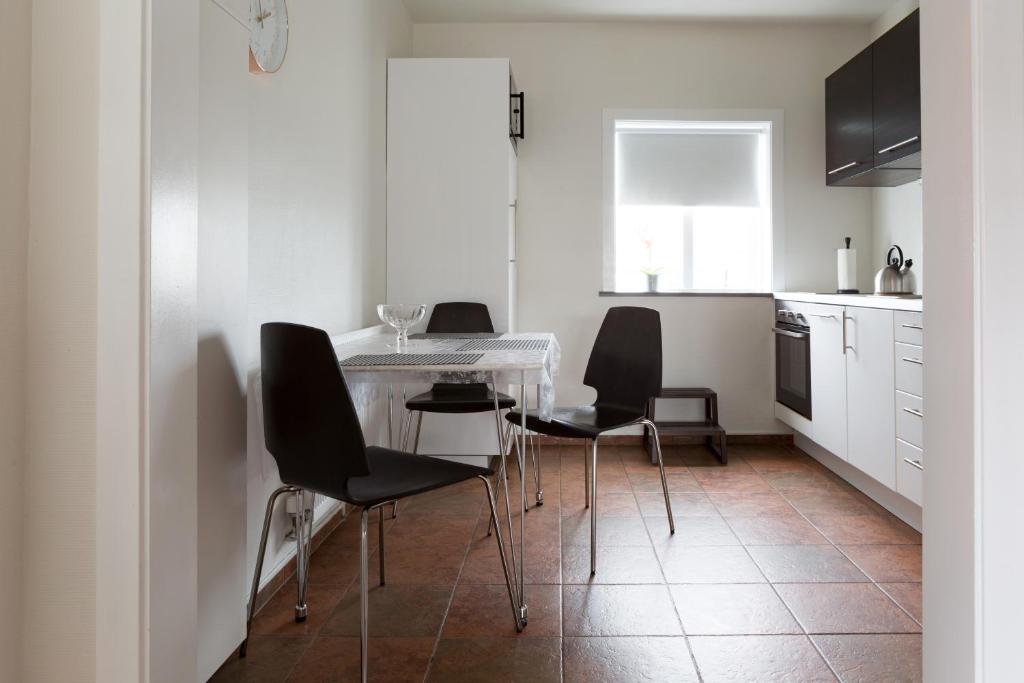 Kuchyň nebo kuchyňský kout v ubytování Casablanca Apartments