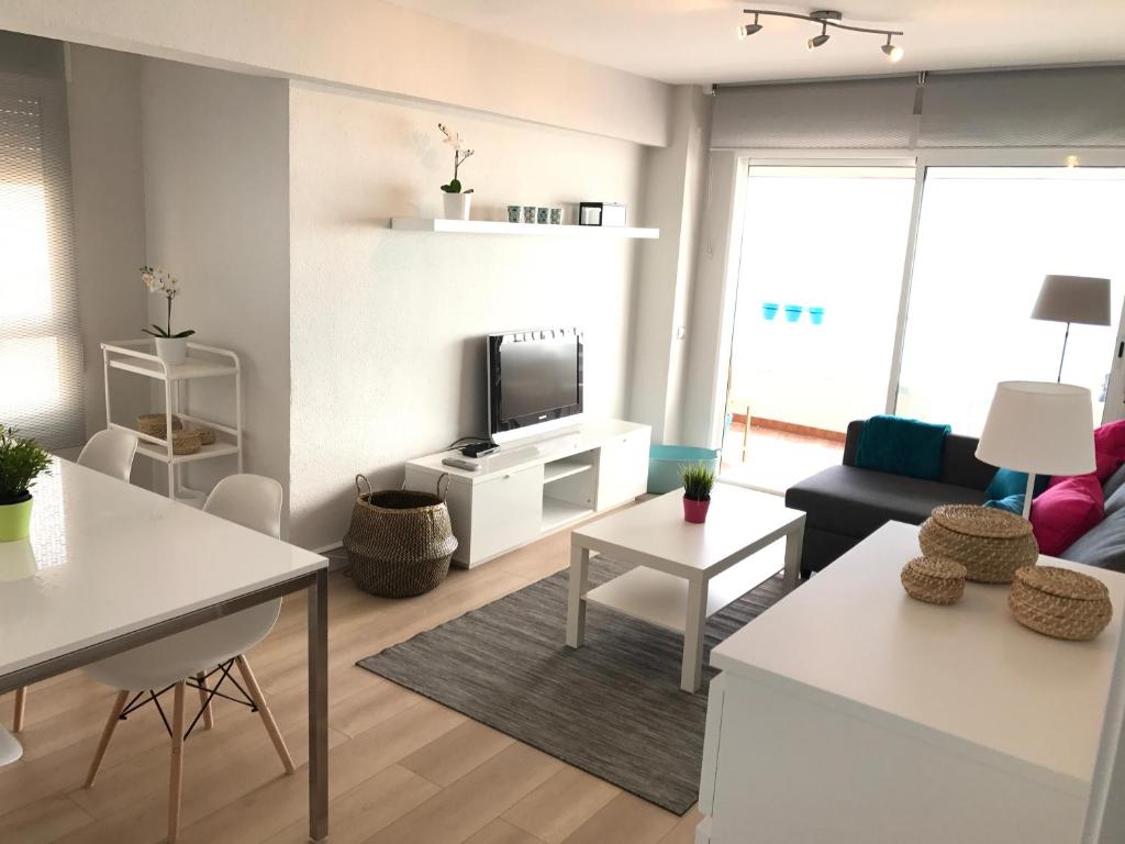 TV a/nebo společenská místnost v ubytování Apartments Campello