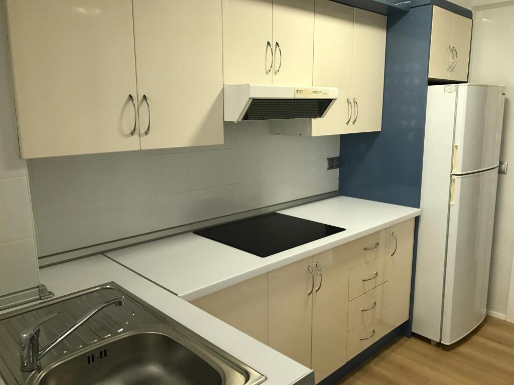 Kuchyň nebo kuchyňský kout v ubytování Apartments Campello