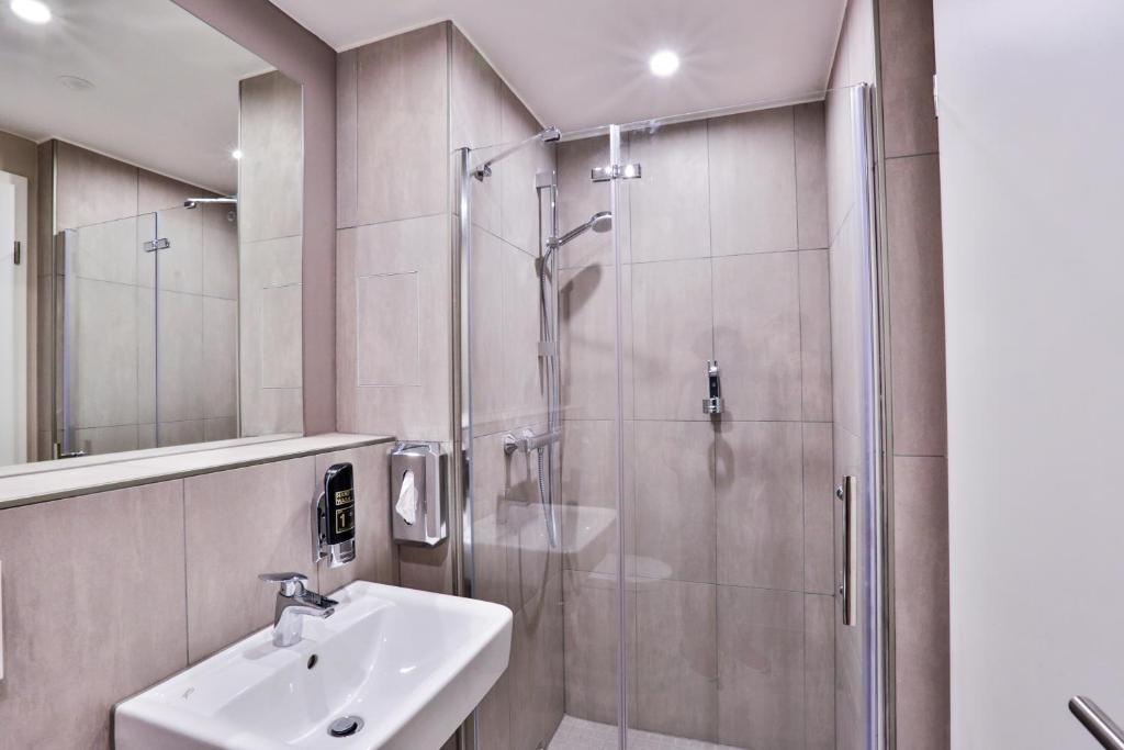 Koupelna v ubytování Ocak Aparthotel