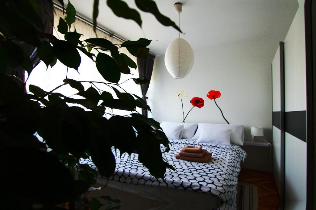 Posteľ alebo postele v izbe v ubytovaní Apartment Melon