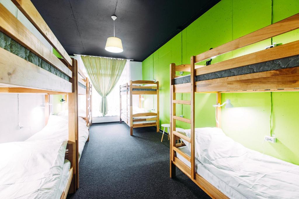 Postel nebo postele na pokoji v ubytování Happy Hostel Kiev