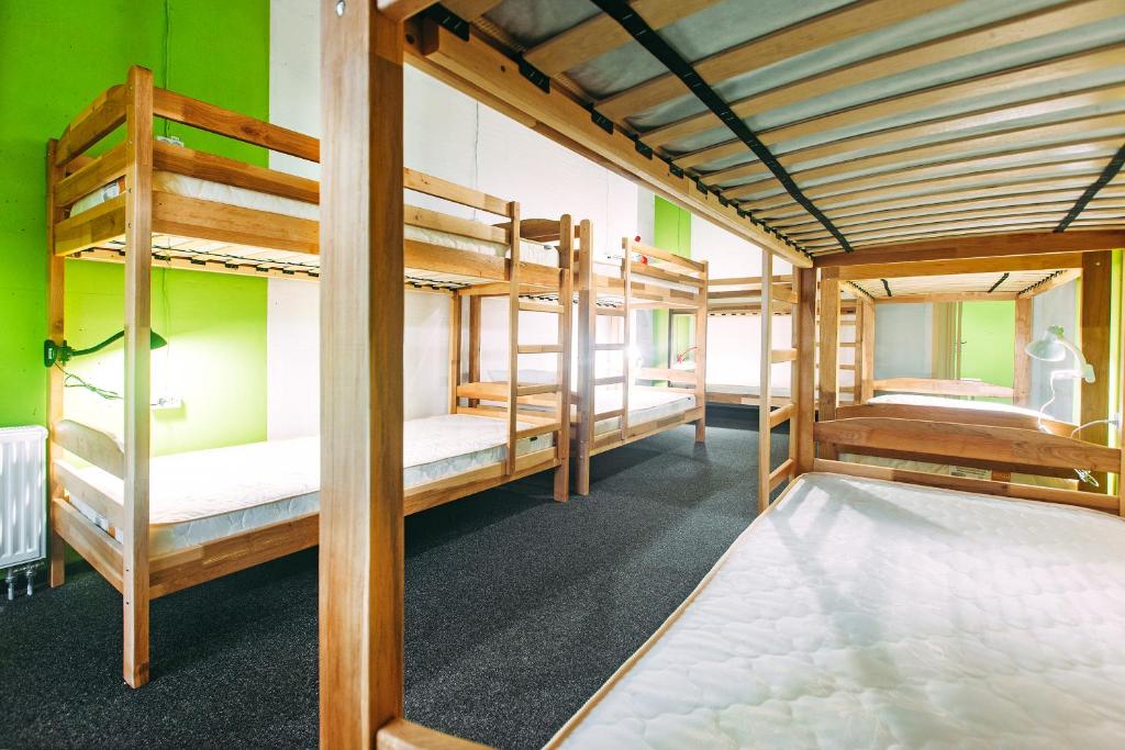 Postel nebo postele na pokoji v ubytování Happy Hostel Kiev