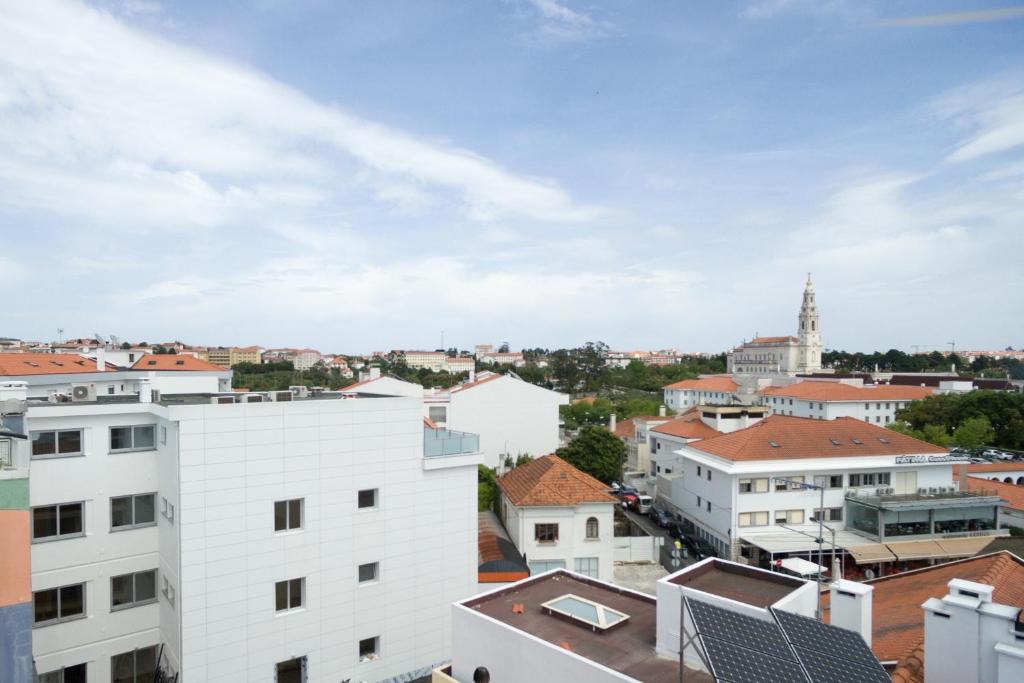 Uma visão geral de Fátima ou uma vista da cidade tirada do hotel