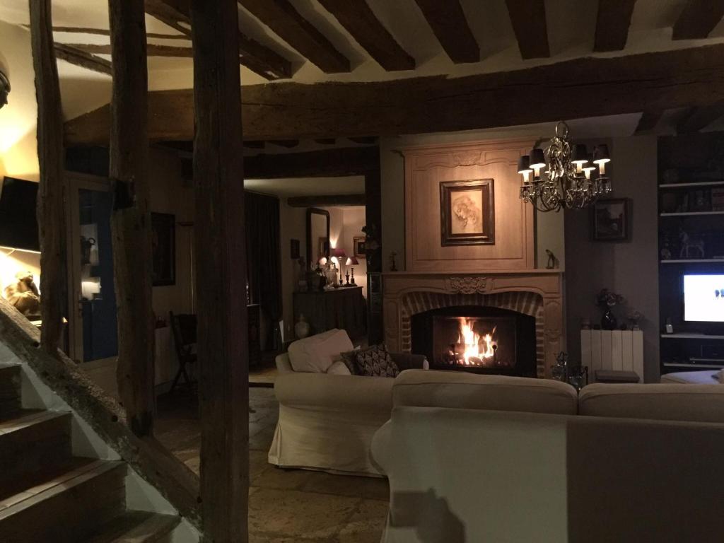 Posezení v ubytování B&B les Agapanthes