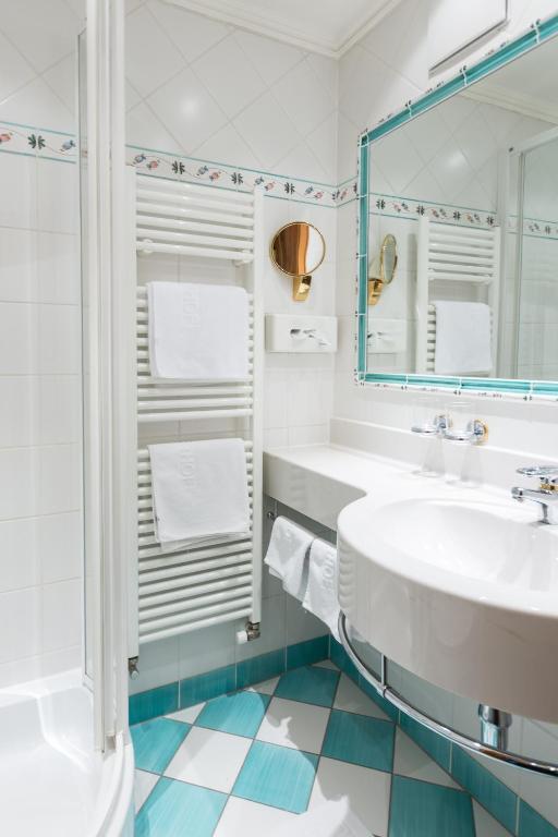 Koupelna v ubytování Landhotel Römerhof