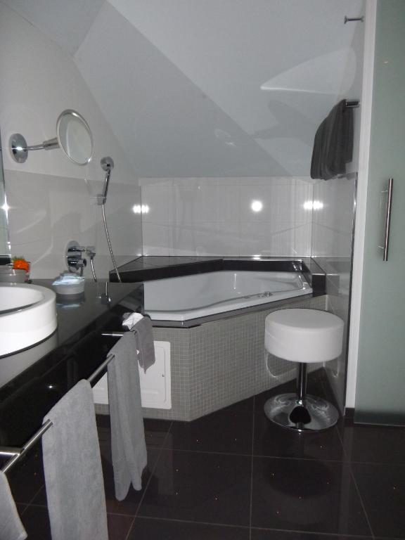 Koupelna v ubytování Hotel Metzgern