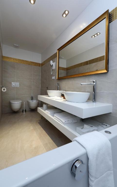 Koupelna v ubytování Hotel Hoffmeister