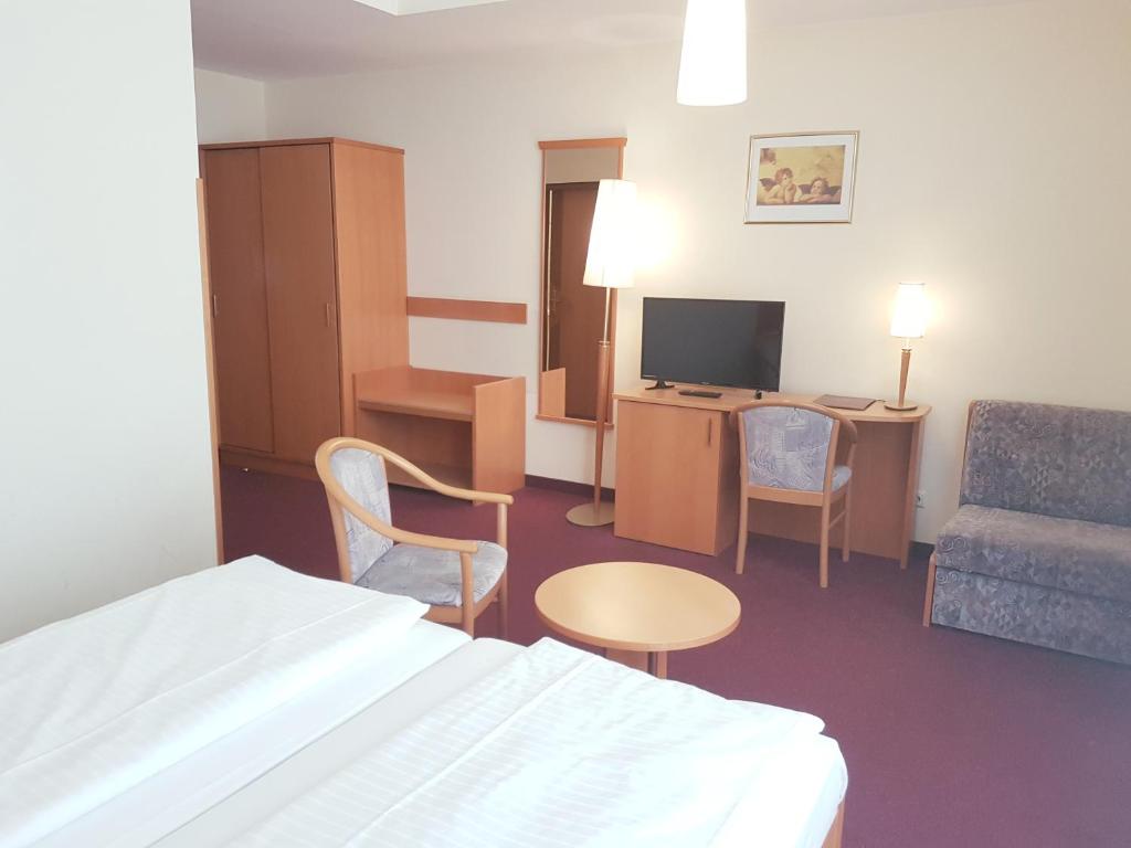 TV a/nebo společenská místnost v ubytování Hotel Haydn