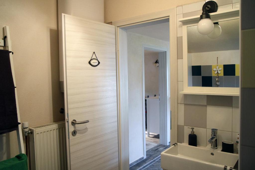 Koupelna v ubytování Apartma Obrh