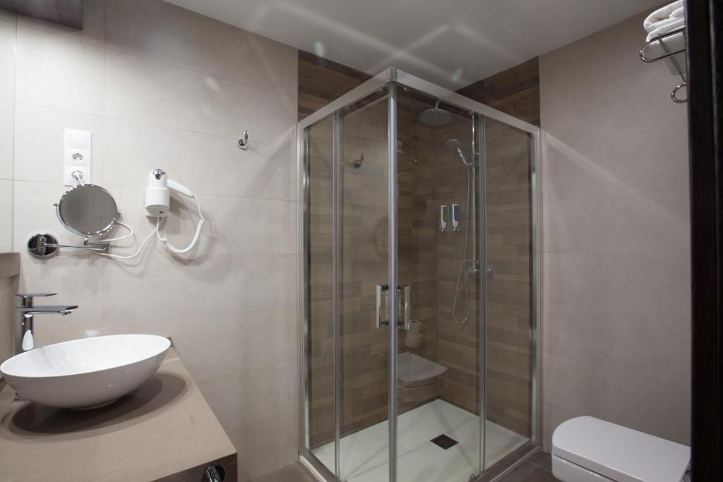 Koupelna v ubytování Hotel Don Paco
