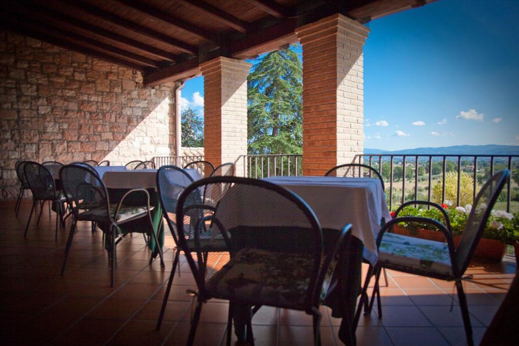Balkón nebo terasa v ubytování Assisi Garden
