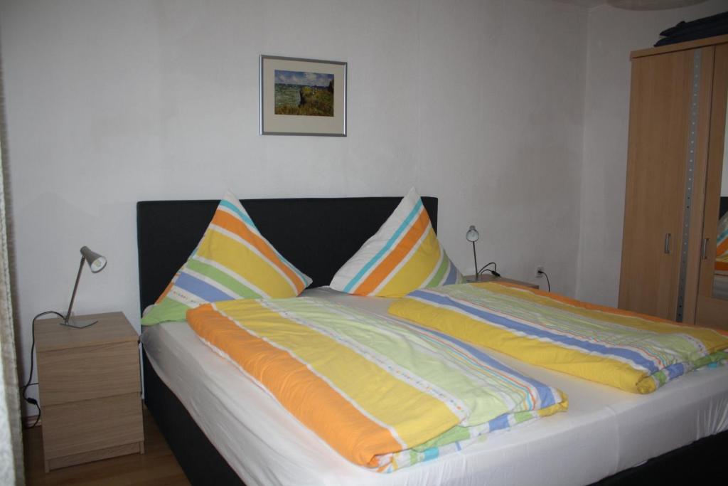 Postel nebo postele na pokoji v ubytování Ferienwohnung Ziemons