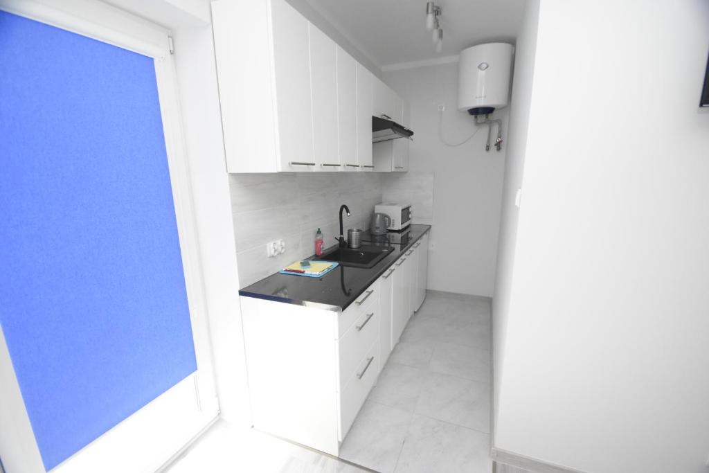 Kuchyňa alebo kuchynka v ubytovaní Mazuria Apartamenty