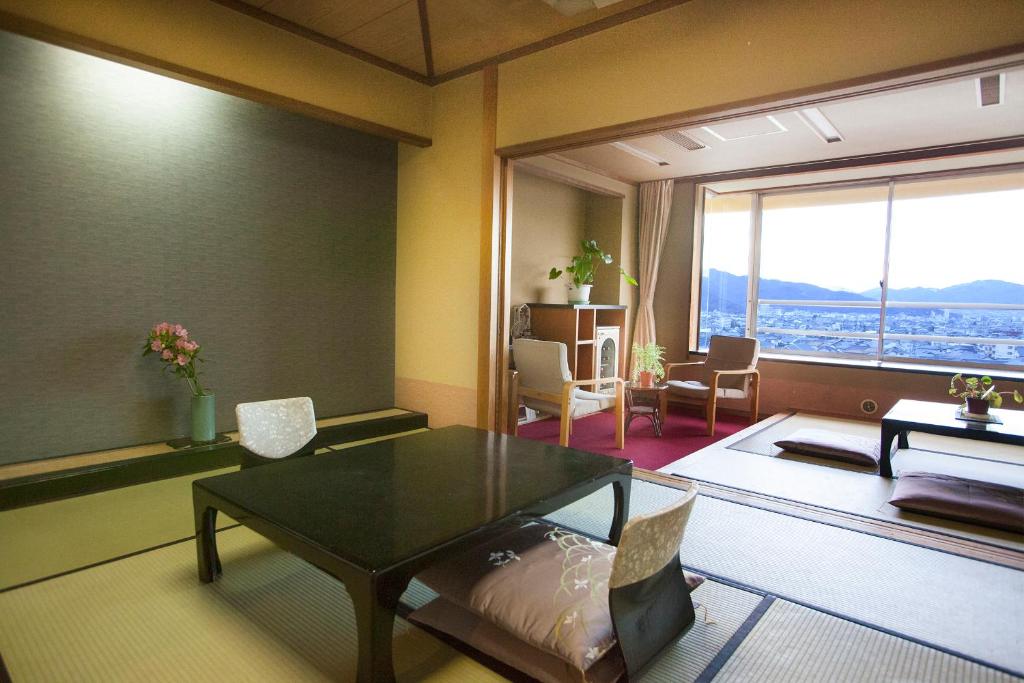 Posezení v ubytování Hotel Kaminoyu Onsen