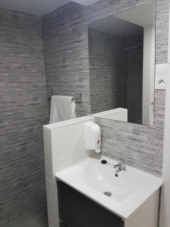 Koupelna v ubytování Guesthouse Central