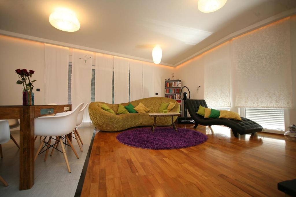 Posezení v ubytování Domus Apartments