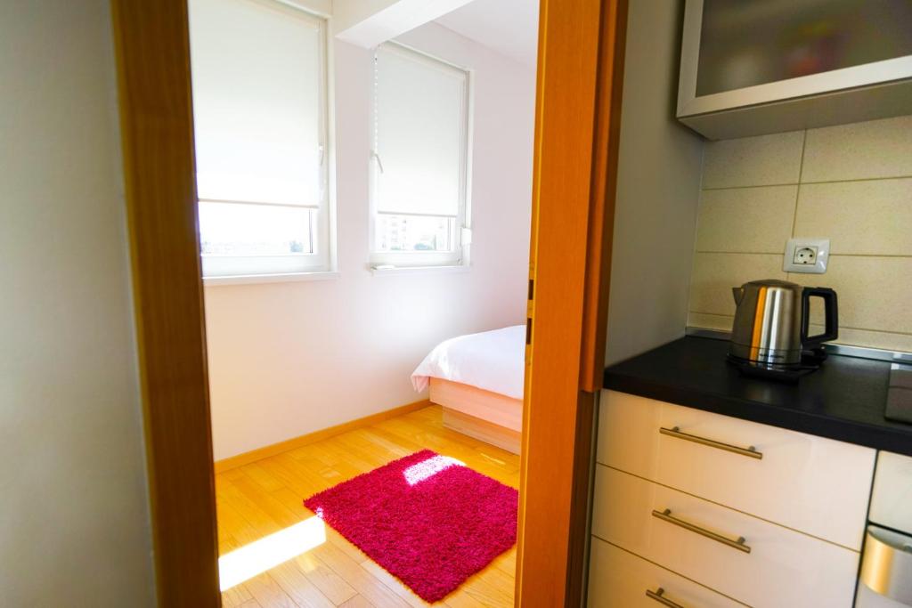 Kuchyň nebo kuchyňský kout v ubytování Apartment Nath