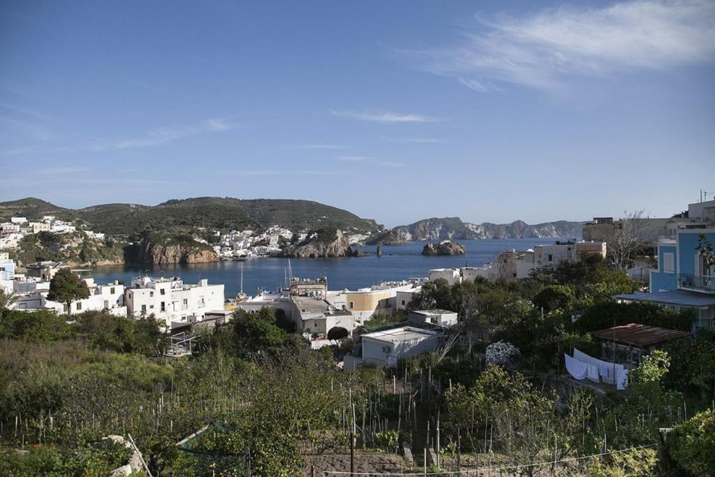 a view of a town and a river with buildings at Salvatore 6 in Ponza