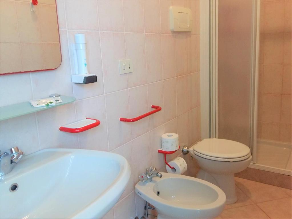 Koupelna v ubytování Hotel La Rama