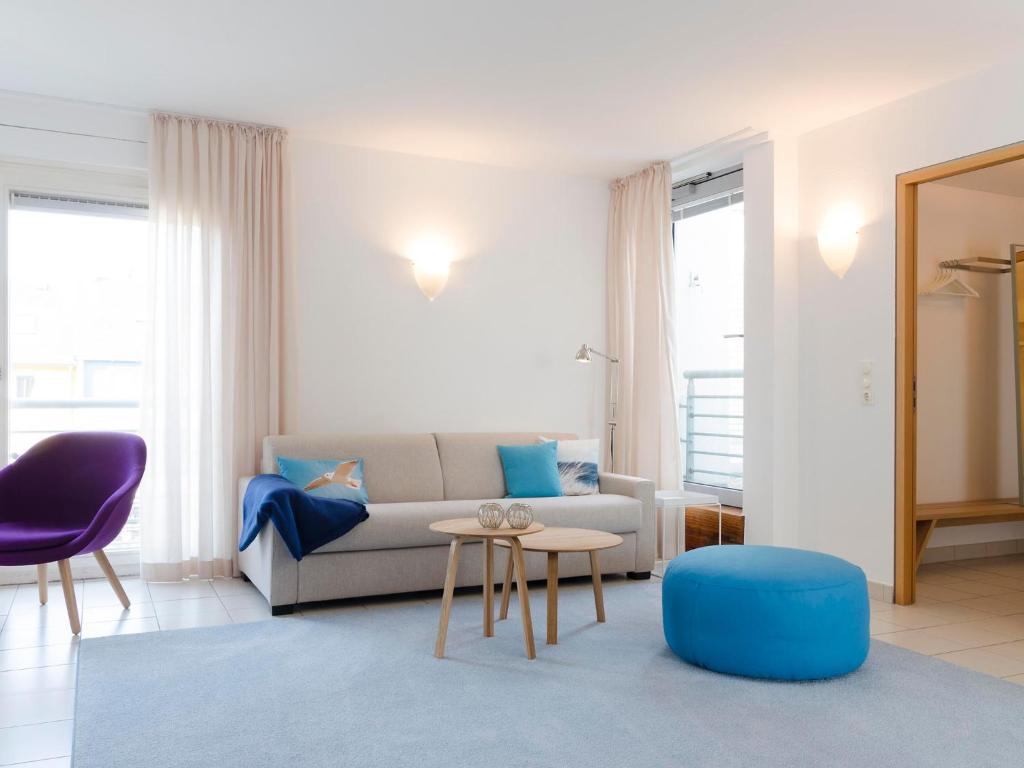 Posezení v ubytování atoll apartments