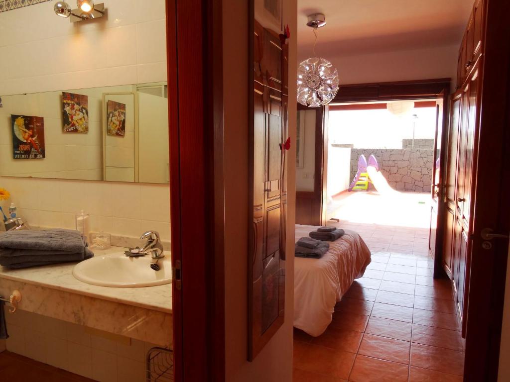 Postel nebo postele na pokoji v ubytování Happy Villa con piscina privada