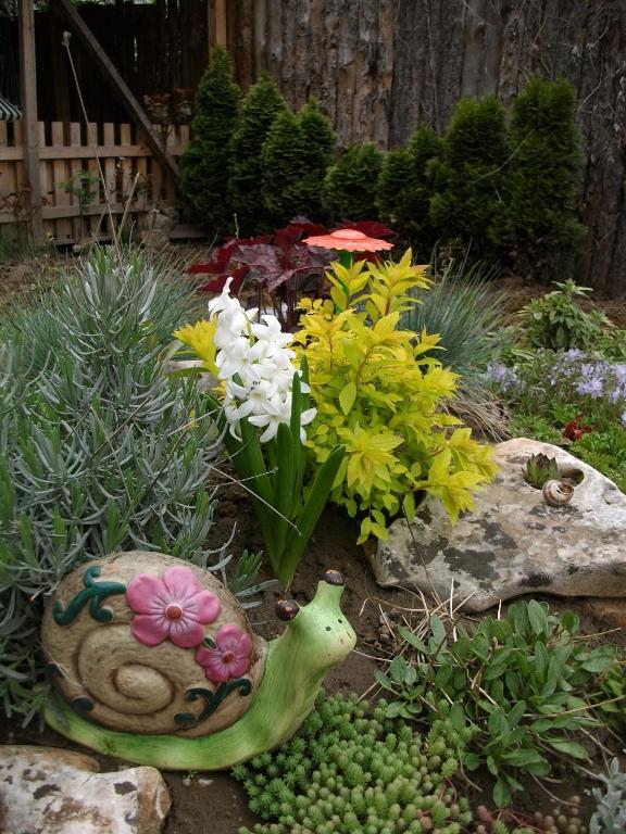A garden outside Black&Red Apartment