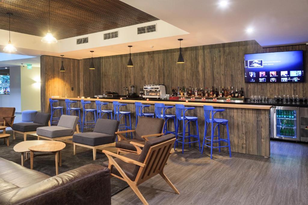 Lounge nebo bar v ubytování Novapark