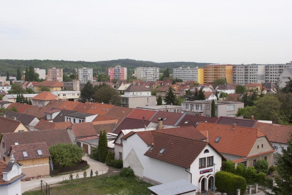 Nespecifikovaný výhled na destinaci Štětí nebo výhled na město při pohledu z hotelu