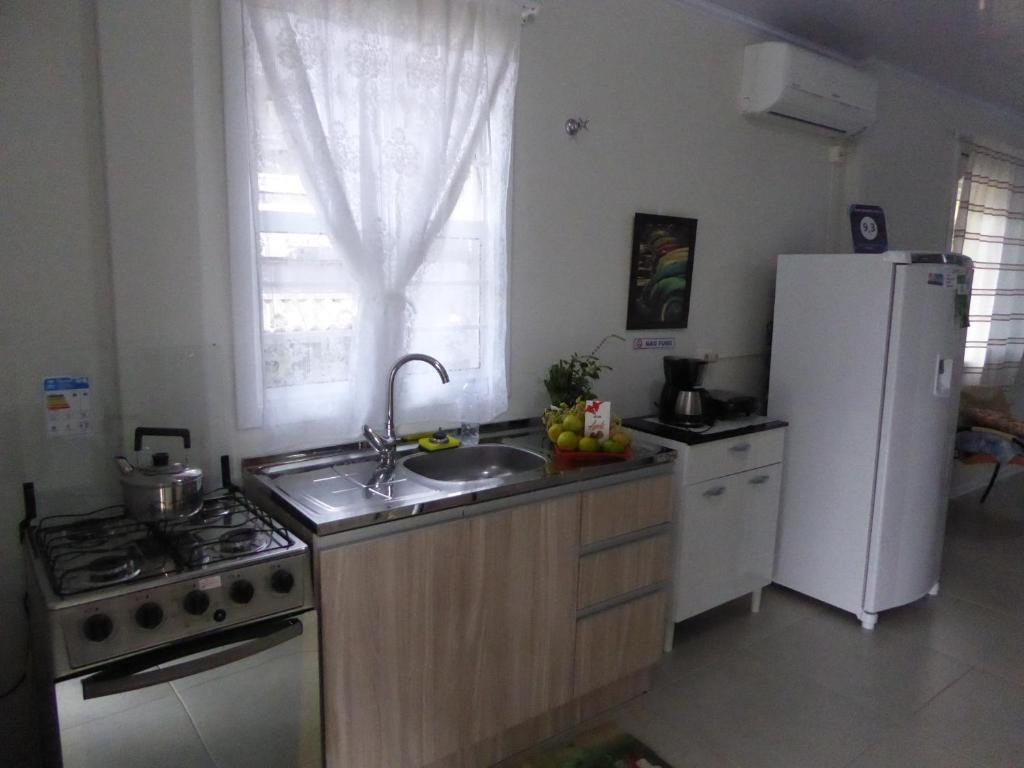 Kuchyň nebo kuchyňský kout v ubytování Villa Holística